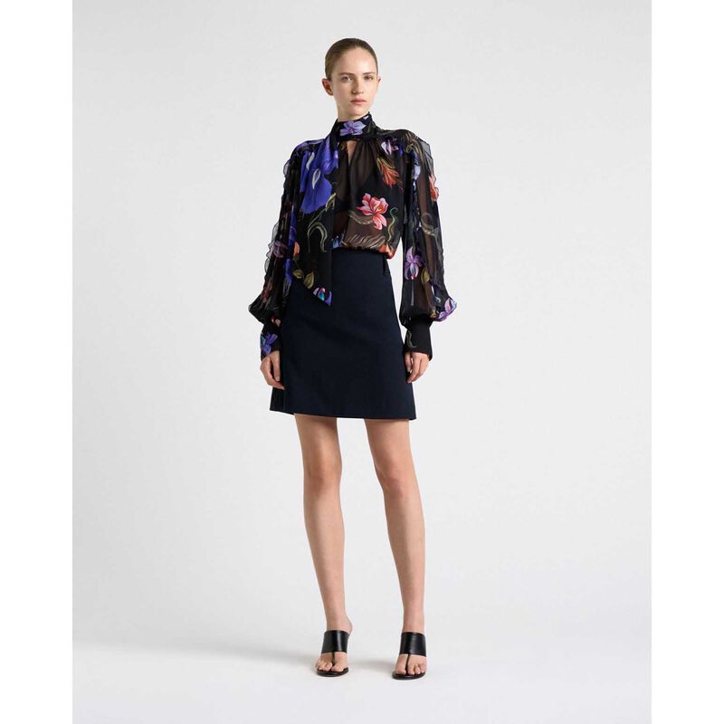 Cue Stretch Suiting A-Line Mini Skirt image number 2